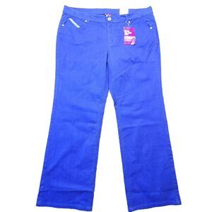 NWT Womens Pants-BEVERLY DRIVE-Blue rayon stretch "The Glam Fit" bootcut-20W